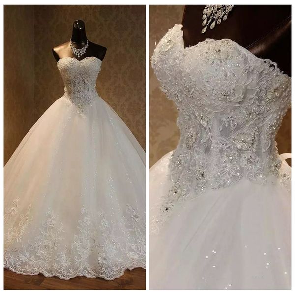 

реальные фото 2020 милая кружева аппликации a-line свадебные платья bling bling бисером зашнуровать назад свадебные платья индивидуальные ro, White