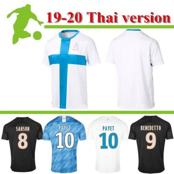 

2019 2020 olympique de marseille soccer jersey 19 20 om marseille maillot de foot payet .gustavo thauvin football shirts, Black;yellow