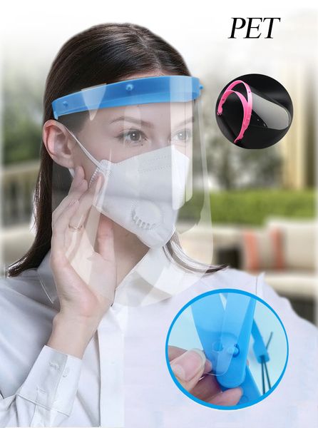 

США Stock! UPS / DHL Доставка Защитная маска Прозрачный Анти Флюиды Защитная маска против пыли / тумана Анти Всплеск Рот Face Clear Защитная маска