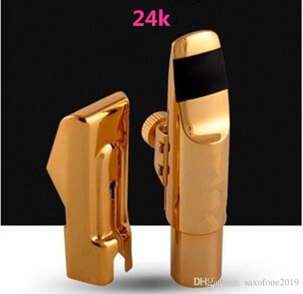 

Upgraded Version Sax Metal Mouthpiece Alto Tenor Soprano Professional Saxophone Mouthpiece Golden 5-6-7-8-9 number