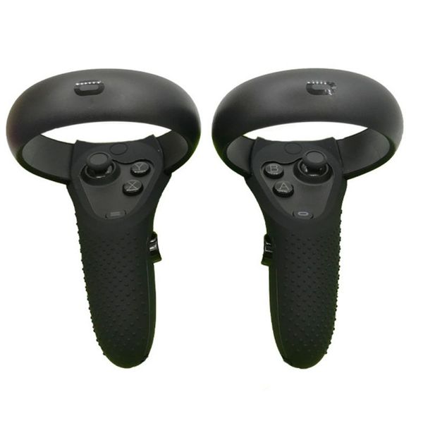 

1 pair silicone vr grip cover scratch shock proof skin for oculus quest / rift s