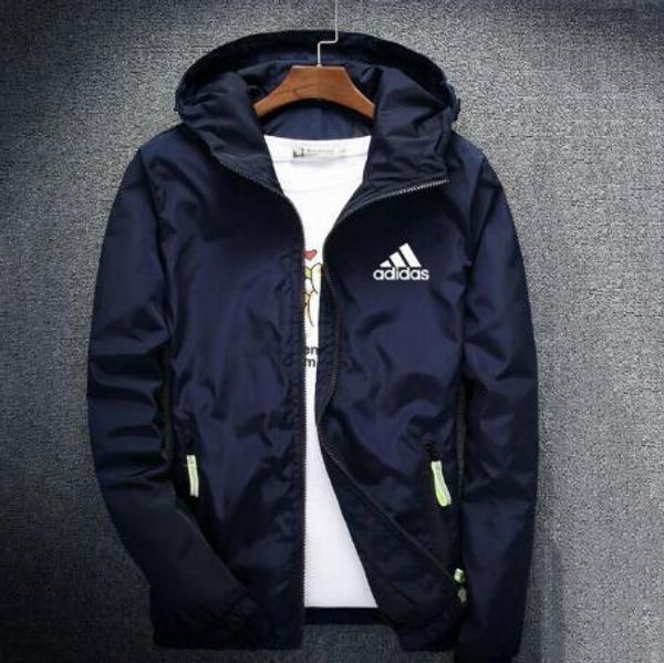 

autumn mens jackets coat fashion hooded jacket with letters windbreaker zipper hoodies for men sportwear clothes quality, Black;brown