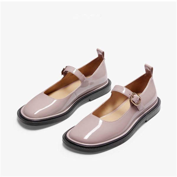 

retro woman shoes shallow mouth british style oxfords women's casual female sneakers round toe flats preppy leather new dress, Black