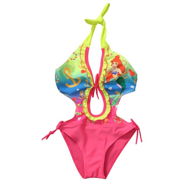 

2020 little girl one-piece suits mermaid swimwear toddler girls swimming clothes swimsuits beachwear child girl set