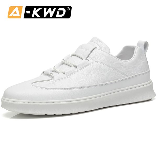 

fashion shoes 2019 black white man shoes leather genuine elastic band basket homme slip-on sneakers mens low help footwear male