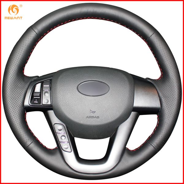 

mewant black artificial leather car steering wheel cover for kia k5 2011 2012 2013 kia optima interior accessories parts