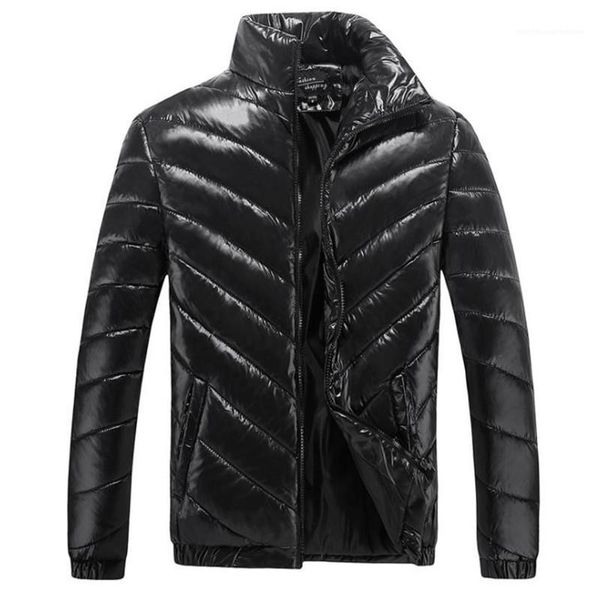 

coats fashion thick loose long sleeved stand collar coats mens down jackets mens designer winter, Black