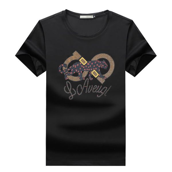 

men's & women's designer t-shirts 2020 new arrival fashion crystal brand t shirts luxury breathable couple tees 4 colors size m-3, White;black