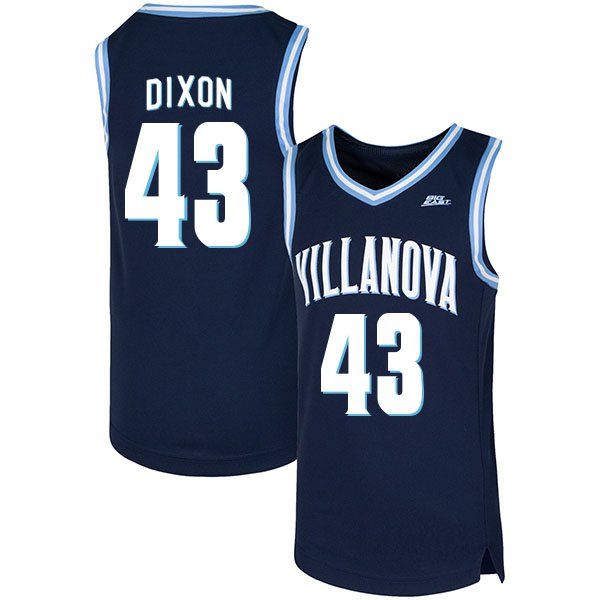 

jermaine samuels stitched men's villanova wildcats eric dixon jalen brunson college basketball jersey navy blue white, Black