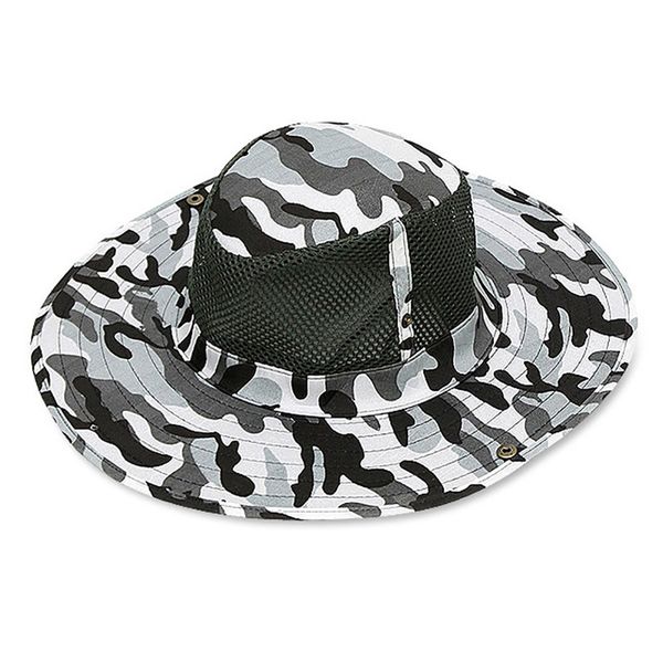 

outdoor fishing sun resistant hat breathable mesh climbing camouflage cap sunhat