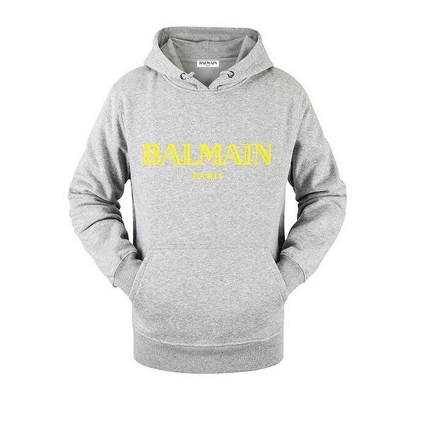 

wholesale gold/balmain 3xl designers hoodie hip hop men letter long sleeve casualbalmain men clothing sweatshirts luxury women warm pullover, Black