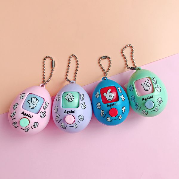 

net red fair showdown unpacking rock scissors cloth face gacha cartoon toy, Silver