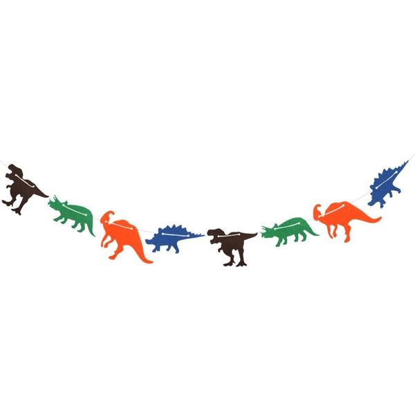 

3m cute non-woven dinosaur flag garland banner birthday party room decoration supplies other event party supplies