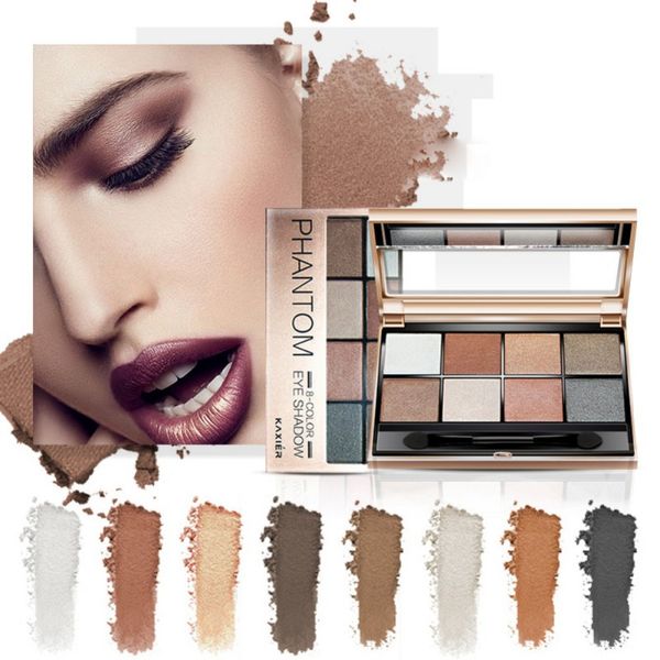 

eyeshadow earth color pumpkin color matte eyeshadow waterproof not blooming make up