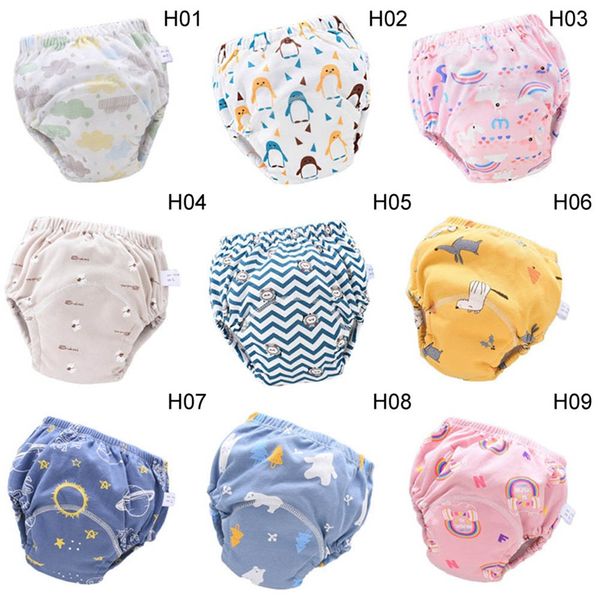 

baby cotton training pants 6 layers baby diapers reusable cloth diaper nappies washable infants children nappy changing