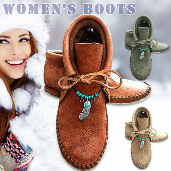 

all season pu leather flat heel daily boots breathable anti-slip 2019 lady boot ankle boots for women large size shoes lby, Black