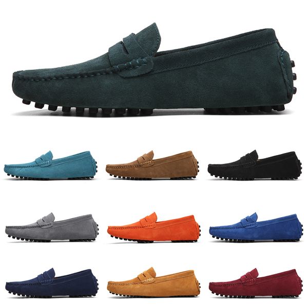 

non-brand designer loafers shoes slip-on men casual chaussures mens dress sneakers blue red black 38-47 item 23