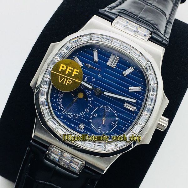 

pff v2 top edition sport nautilus 5722g-001 moon phase power reserve синий циферблат механические 5724 мужские часы бриллианты 904l сталь ро, Slivery;brown
