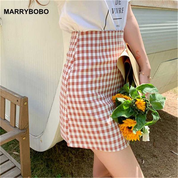 

summer women high waist a-line skirt casual slim mini skirt korean student skirts 2020 harajuku plaid, Black