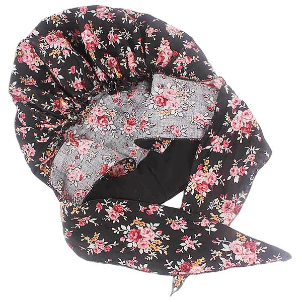 

women hijab hat muslim scarf turan cap pastoral style hijab muslim islamic scarf elastic cloth head hat ladies hair accessorie, Black