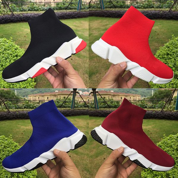 

mens designer shoes speed trainer black red grey prune royal men casual sock shoes women fashion sneakers size36-45