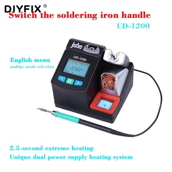

jabe ud-1200 smart lead-soldering station 2.5s rapid heating with dual channel power supply heating system welding station