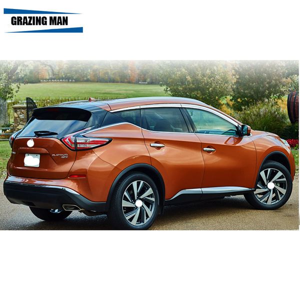 

chrome aluminum alloy car window visor wind deflector sun rain guard defletor for murano