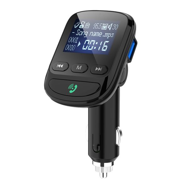 

car mp3 player multi-function bluetooth receiver u disk car car cigarette lighter bt06q aux fm transmitter modulator