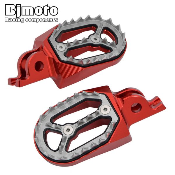 

bjmoto for cr125/250 2002-2008 crf150r cfr250x/r 2004-2015 crf450x/r 2002-2015 cnc aluminum cnc dirt biker foot pegs rests