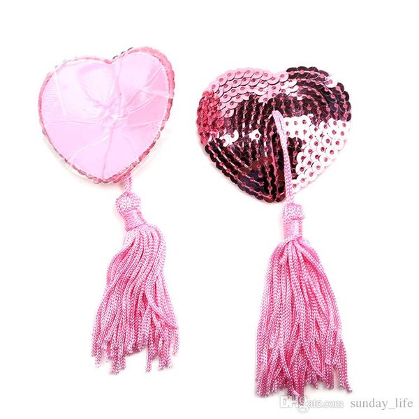 

tassels shipping1 with for product sequin pair covers heart nipple shape nipple stickers pasties wholesale stickersjouets c derl, Red;black