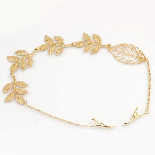 

2017 new arrival elegant women girls retro vintage hollow leaf elastic hair band headband