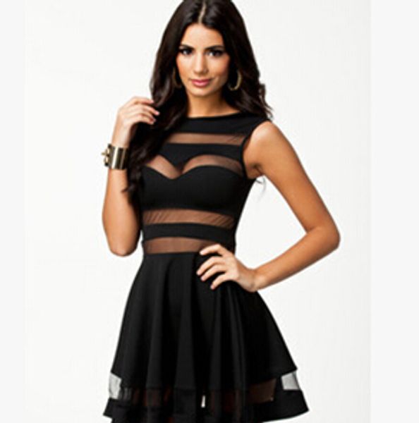 

летний стиль сексуального платья лоскутного mesh ночного клуб платье прозрачного backless лето эротический женщина одевает vestidos feminino, Black;pink