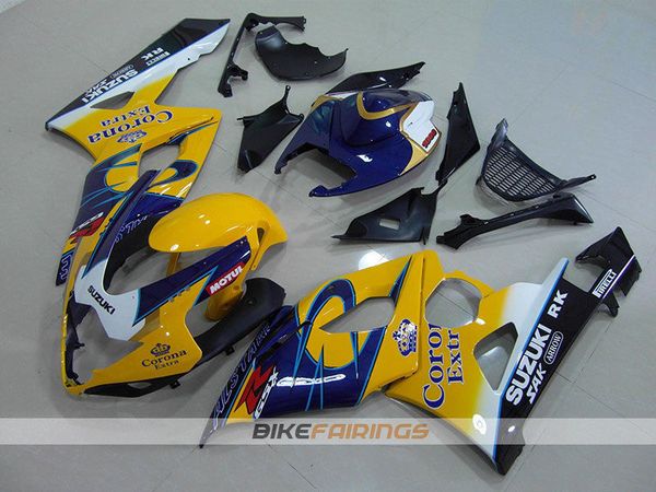 

4 gifts new abs motorcycle full fairings kits fit for suzuki gsx-r1000 k5 2005 2006 05 06 bodywork set custom yellow