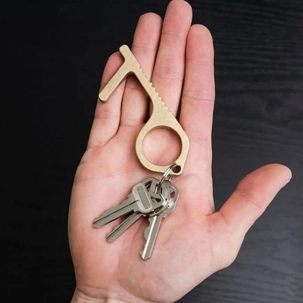 

edc door opener keychain dropshipping, Silver