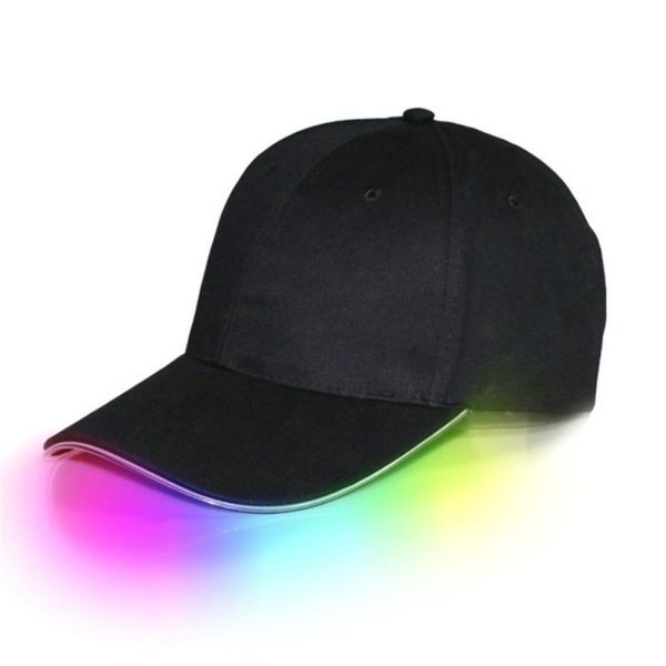 

cool led light up baseball caps glowing adjustable hats perfect for party hip-hop running and more y1, Blue;gray