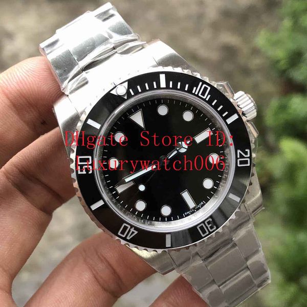 

watches n v8 no date eta 2836 automatic black dial ceramic bezel mens watch 316l stainless steel watches, Slivery;brown