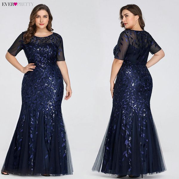 

plus size elegant evening dresses saudi arabia ever pretty mermaid sequined lace appliques mermaid long dress 2020 party gowns, Black;gray