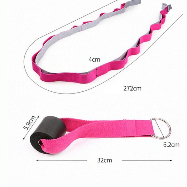 

yoga belt leg strectching strap belt resistance bands for ballet yoga gymnastics mck99