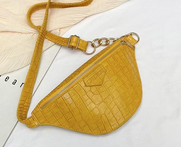 

crocodile pattern ladies chest waist bag 2020 newset fashion net red female ins messenger wild shoulder bag