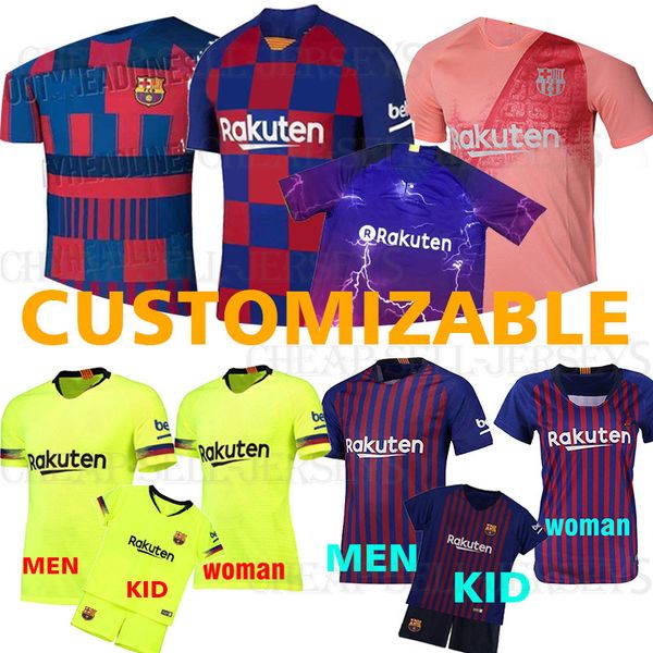 

2019 men women kid men barcelona occer me i jer ey inie ta uÃ¡rez malcom 11 dembele 14 7 coutinho football uniform hirt occer jer ey