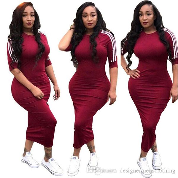 

white striped skinny womens dresses summer round neck short sleeve bodycon dresses ladies fashion dresses, Black;gray