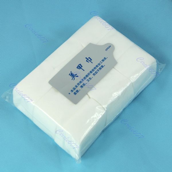 

900xnail art wipe remover pad gel wrap cotton lint paper tiny tissue tips clean d2428