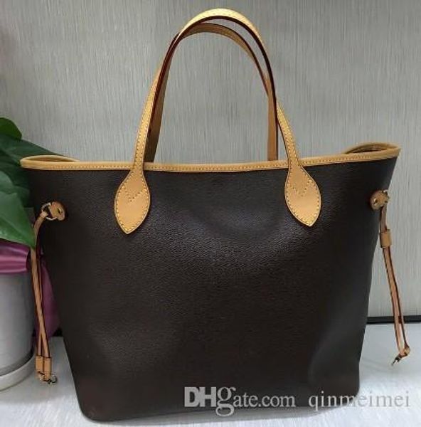 

2018 nf handbag real genuine leather bag shopping bag shoulder handpick mother bag brand neverf ebene gm purse