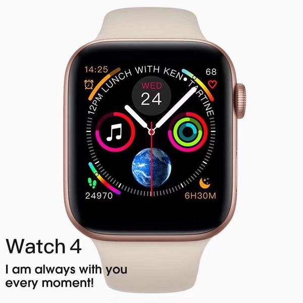 

W54 mart watch 4 generation 1 54 inch hd activity tracker ecg find phone alarm leep monitor for io android mart watche