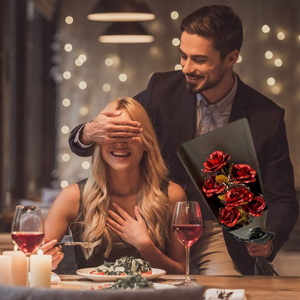 

gold plated rose 24k gold rose forever gifts for her valentine's day anniversary wedding mothers day birthday gift and proposal