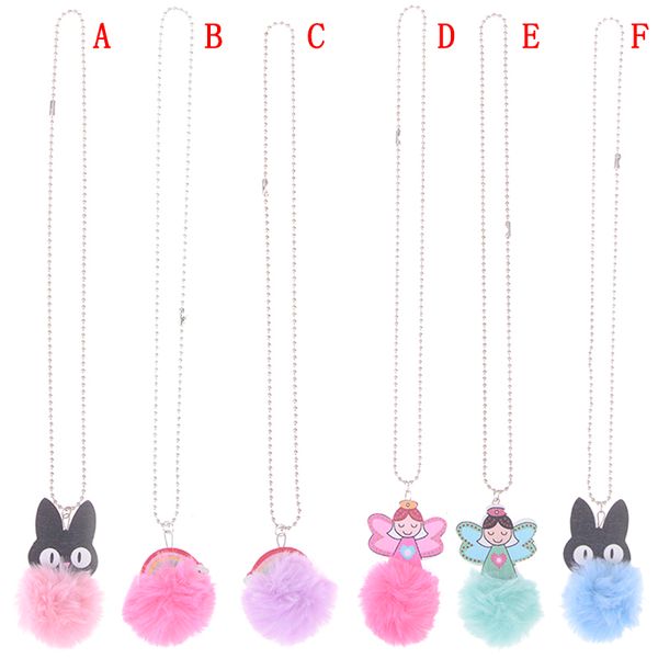 

1pc children necklace gift for girls child jewelry accessories cartoon necklace, Silver