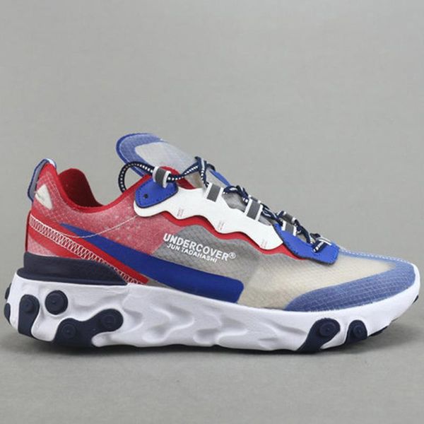 

undercover x react element 87 triple black fashion mens running 87 shoes womens designer men trainers sail light bone sneakers 36-45 ct10