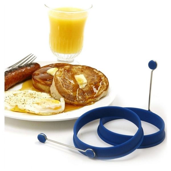 

1 pc silicone egg mold omelette pancake poach meat mold cutter fried egg mold shaper kitchen cooking tool egg tools