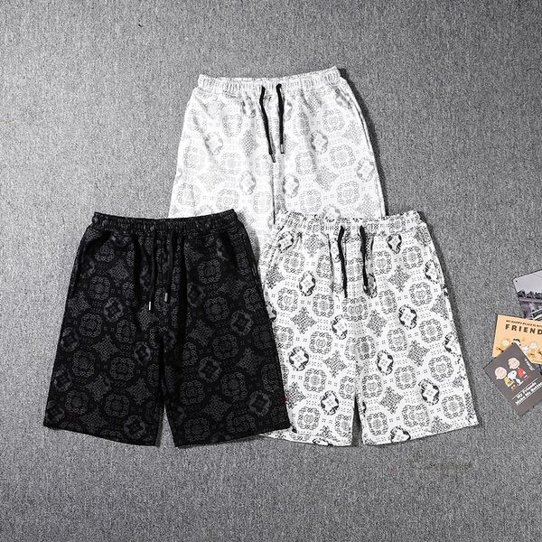 

New men's fashion casual shorts summer loose style trend personality embroidery cotton terry men's casual five-point pants size M-2XL