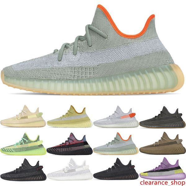 

мужчины женщины кроссовки мужские kanye west шлак desert sage earth marsh tail light black static мода спорт на открытом воздухе кроссовки р